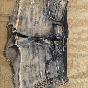 American Eagle Outfitters Women's Blue Denim Shorts
